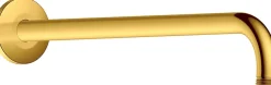 Duravit Bras de tête de douche en laiton, Barre de douche fixation murale 41cm (sans tête de douche) - Or poli