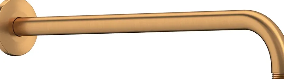Duravit Bras de tête de douche en laiton, Barre de douche fixation murale 41cm (sans tête de douche) - Bronze brossé* Pommeau De Douche, Flexible Et Barre De Douche