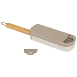 5Five Brosse à textile avec manche en bambou gris 7,3x4cm - Gris-* Etendoir À Linge