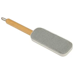 5Five Brosse à textile avec manche en bambou gris 7,3x4cm - Gris-* Etendoir À Linge