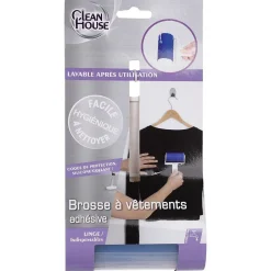 5Five Brosse à vêtements lavable gris - Bleu-