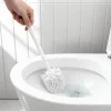 Brosse WC Glomma manche et brosse en polypropylène blanc Ø8 x H.32,5 cm* Accessoire Wc