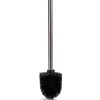 MSV Brosse WC manche acier inoxydable brosse noire H.32 cm