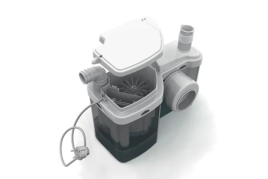 Watermatic Broyeur adaptable W12 - 1 entrée WC diam : 100mm + 1 entrée lave mains diam : 40mm* Wc Chimique Et Broyeur