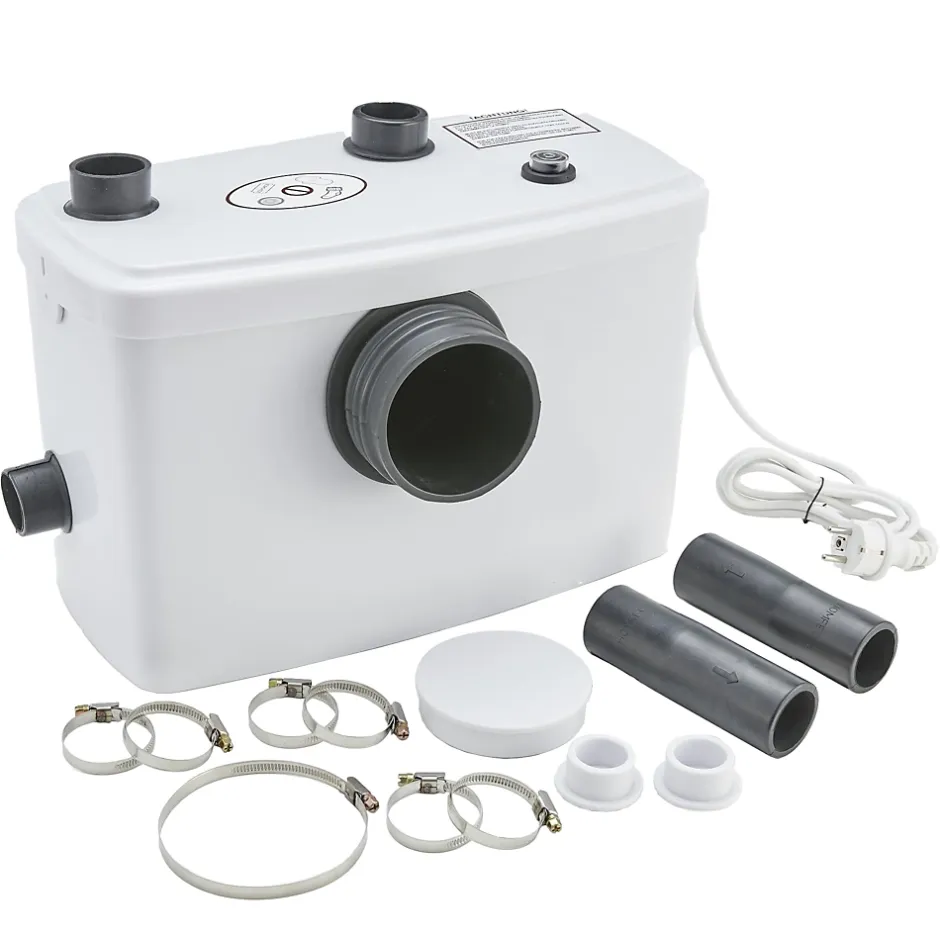 Nature Pro Broyeur Sanitaire Pompes de Relevage 600W WC Lavabo Douche 100l/m* Wc Chimique Et Broyeur