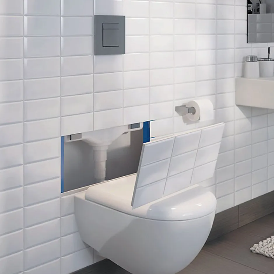 Watermatic Broyeur WC adaptable Waterwall avec bâti support GROHE