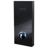 Planète Bain Bâti-support digital en verre noir avec commande sensitive pour wc suspendu - en applique