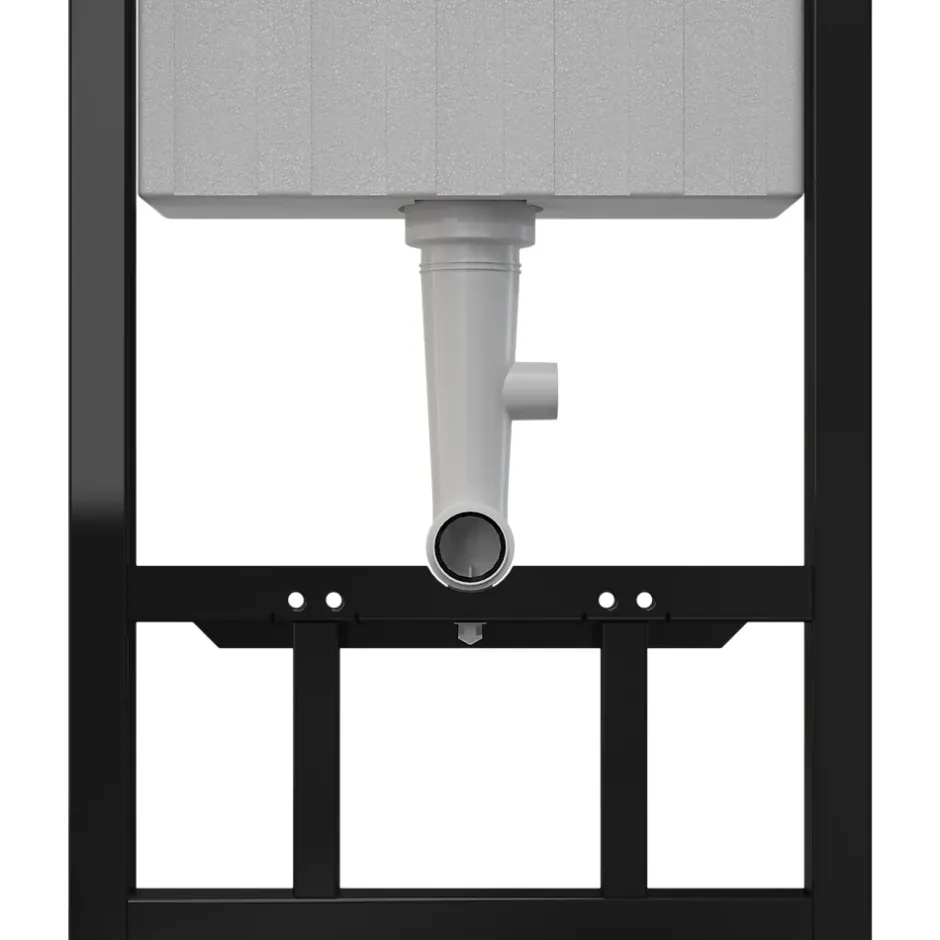 GoodHome Bâti-support sol et mur pour WC suspendu autoportant, certifié NF, Silgo
