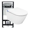Bernstein Bâti-support Toilettes Japonais céramique, WC lavant japonais pack complet - 38,4x59,3x38cm - Basic 1102 Modèle 4111 satin* Wc Japonais