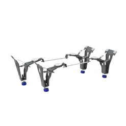 Swiss Aqua Technologies By Kaldewei 150x70 cm Ensemble baignoire Vivien universelle + Pare baignoire pivotant chrome + pieds (SATVIVI150-SETP1)