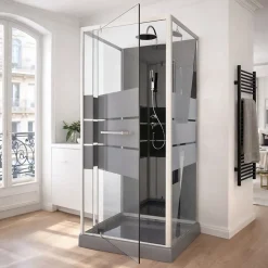 Aurlane Cabine de douche 90 carrée 90x90x225cm - SCRATCHY 90* Cabine De Douche