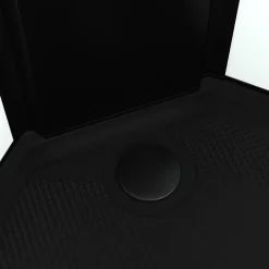 Aurlane Cabine de douche 1/4 de cercle 85x85x200 cm - Portes coulissantes - Receveur Noir Mat* Cabine De Douche