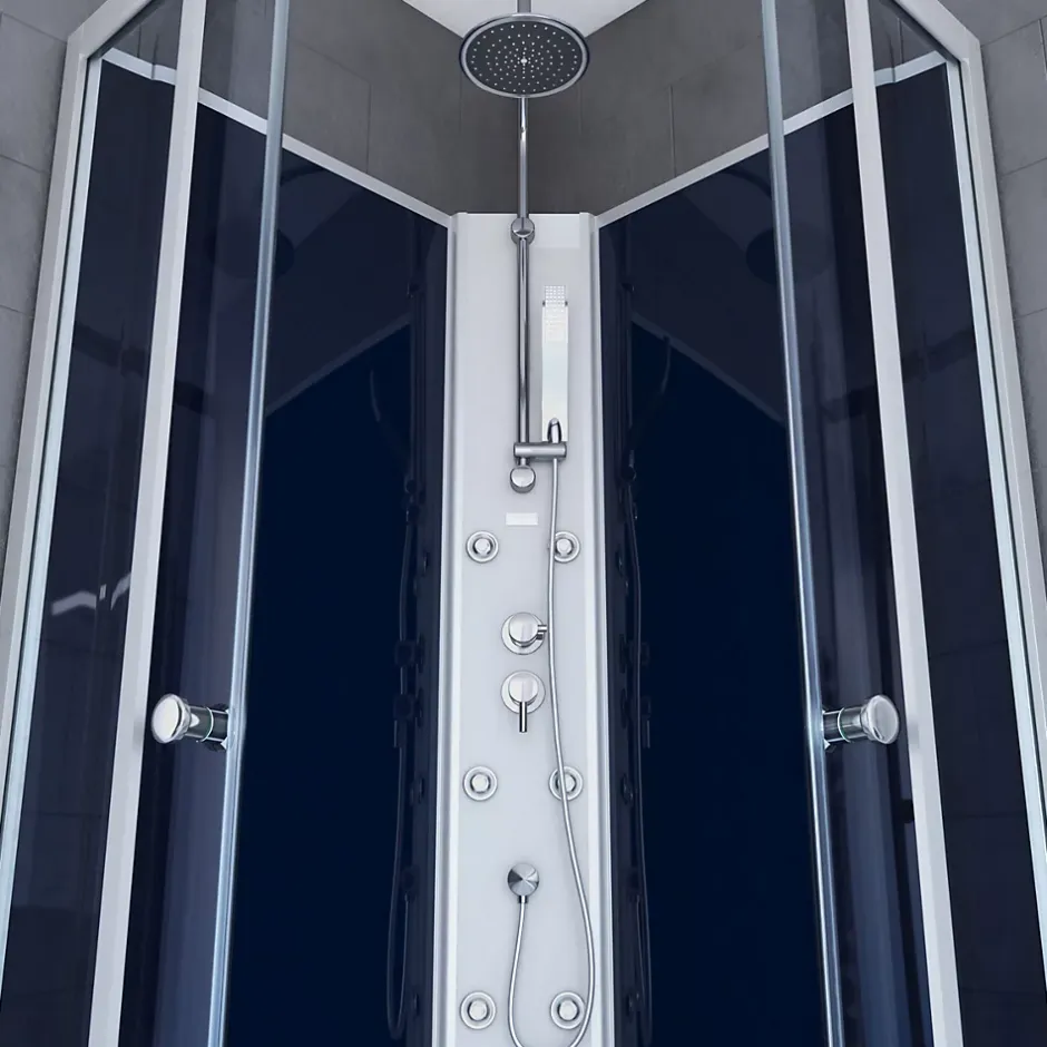 Aurlane Cabine de douche 1/4 de cercle - 85x85x225cm - NIGHTY* Cabine De Douche
