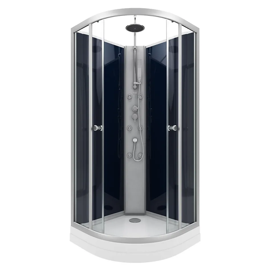 Aurlane Cabine de douche 1/4 de cercle - 85x85x225cm - NIGHTY* Cabine De Douche
