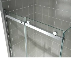 Saniverre Cabine de douche ALIXA H.200 cm porte coulissante en verre 8 mm transparent 85 x 150 cm (porte 150) -