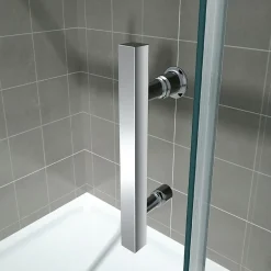 Saniverre Cabine de douche ALIXA H.200 cm porte coulissante en verre 8 mm transparent 85 x 150 cm (porte 150) -