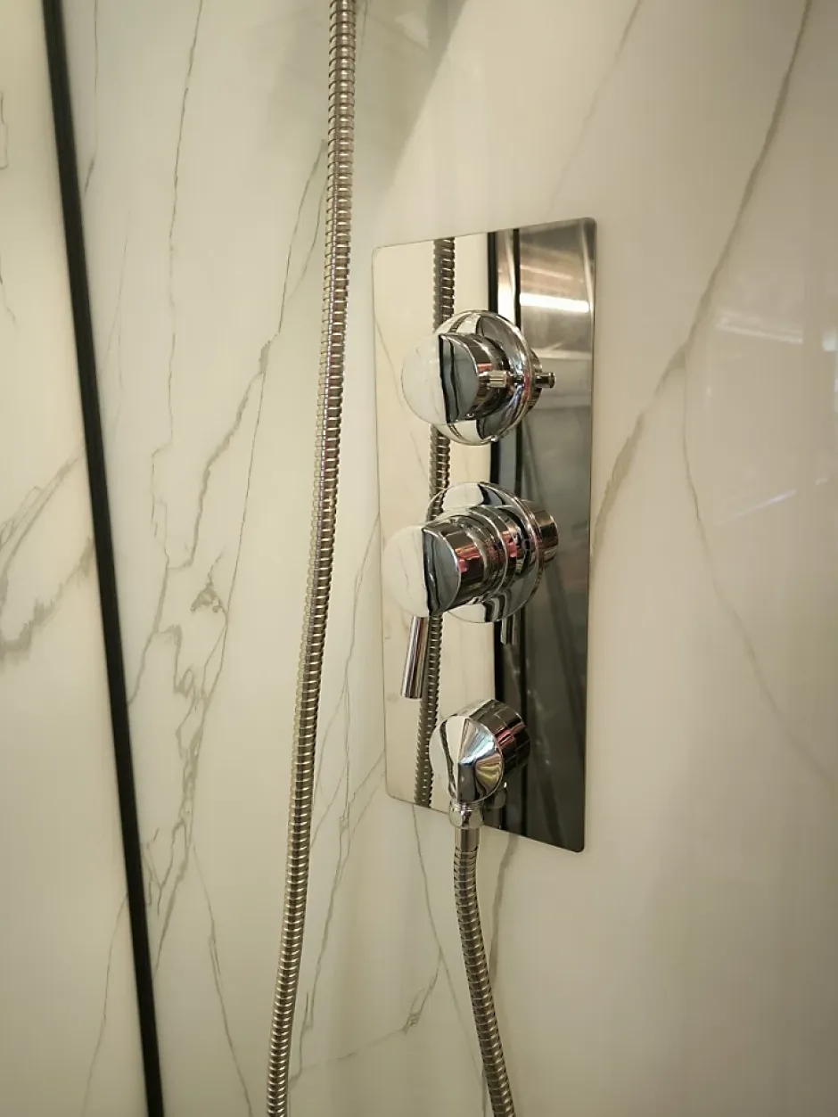 Sanitaire Cabine de douche carrée 90x90 QUADRA Marble* Cabine De Douche