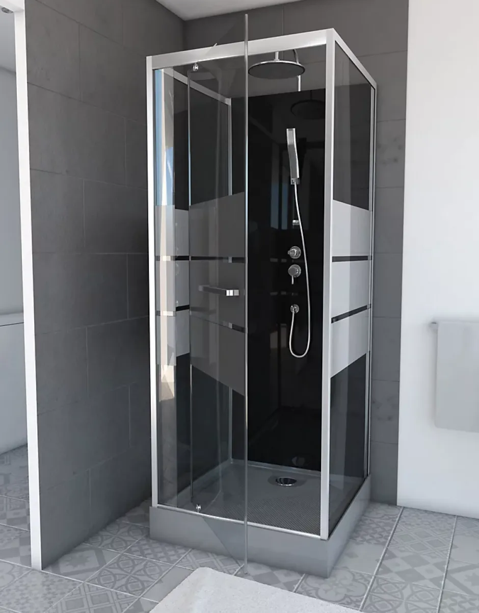 Aurlane Cabine de douche carrée 70x70x225cm - SCRATCHY 70