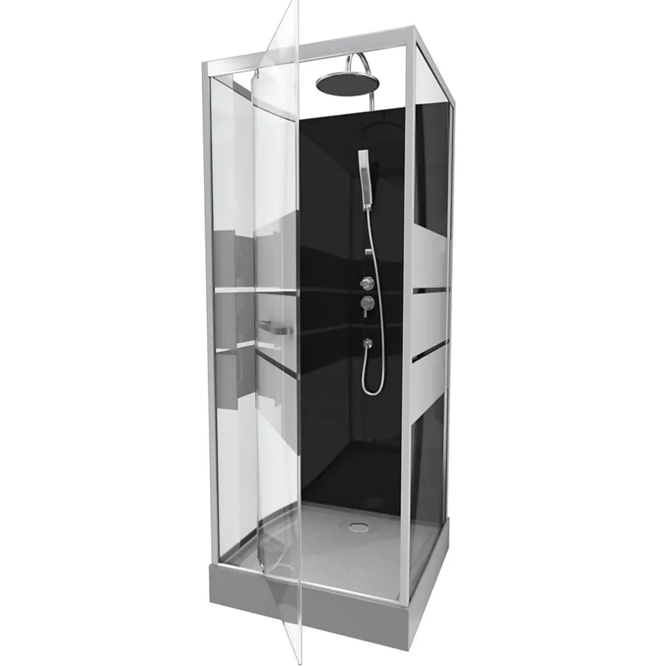 Aurlane Cabine de douche carrée 70x70x225cm - SCRATCHY 70