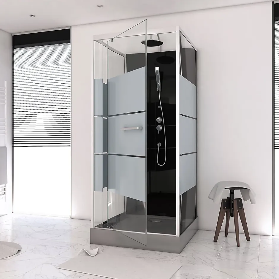 Aurlane Cabine de douche carrée 80x80x220cm - SCRATCHY 80