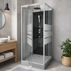 Aurlane Cabine de douche carrée 80x80x220cm - SCRATCHY 80
