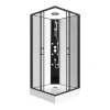 Vente-unique Cabine de douche d'angle hydromassante - L80 x l80 x H225 cm - KIVORA
