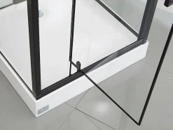 Vente-unique Cabine de douche hydromassante - 2 zones de jets de massage - L90 x P90 x H215 cm - pluie tropicale et douchette - PRIMEA* Cabine De Douche