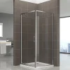 Saniverre Cabine de douche IBEA H.190 cm porte pivotante verre transparent 80 x 80 cm -