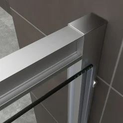 Saniverre Cabine de douche IBEA H.190 cm porte pivotante verre transparent 80 x 80 cm -