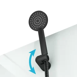 Aurlane Cabine de douche intégrale 80x80x200 cm carrée - Portes coulissantes - Receveur Noir Mat* Cabine De Douche