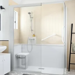 Kinedo Cabine de douche Kinemagic Sérénité 160x80 angle basse solo transparent thermostatique* Cabine De Douche