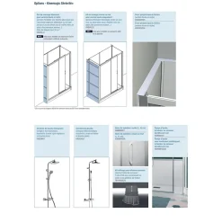 Kinedo Cabine de douche Kinemagic Sérénité Plus 140x80 niche haute coulissante verre transparent avec mitigeur