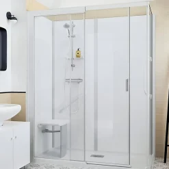 Kinedo Cabine de douche Kinemagic Sérénité Plus 170x80 habillage toute hauteur 1 coulissant transparent thermostatique* Cabine De Douche