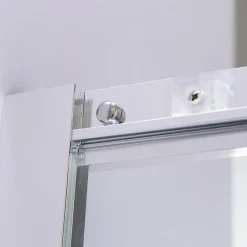Saniverre Cabine de douche LANA portes coulissantes H.180 cm verre 6 mm transparent 90 x 90 cm -* Cabine De Douche