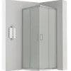 Saniverre Cabine de douche LANA portes coulissantes H.180 cm verre 6 mm opaque 80 x 100 cm -