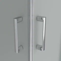 Saniverre Cabine de douche LANA portes coulissantes H.180 cm verre 6 mm opaque 80 x 100 cm -