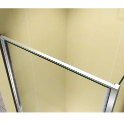 Saniverre Cabine de douche NIKY H.195 cm porte pivotante verre 8 mm transparent 90 x 90 cm -