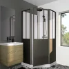 Gelco Design Cabine de douche noir opera 100x100x210