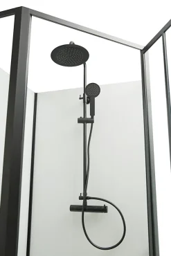 Gelco Design Cabine de douche noir opera 100x100x210