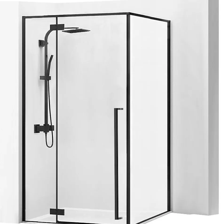 Rea Cabine de douche Fargo Black 90x120 Black* Paroi De Douche