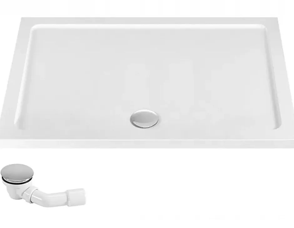 Rea Cabine De Douche Solar 80X100 Gold + Receveur De Douche Savoy White