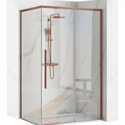 Rea Cabine De Douche Solar 90X120 Brush Copper