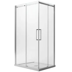 Idralite Cabine de douche Rectangulaire 90x110CM H200 Verre Transparent 8mm Gauche EasyClean Prime Corner
