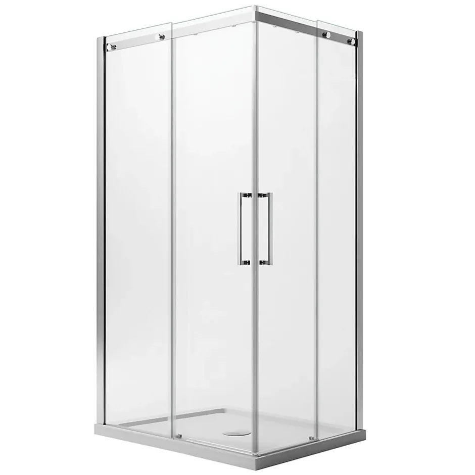 Idralite Cabine de douche Rectangulaire 90x110CM H200 Verre Transparent 8mm Gauche EasyClean Prime Corner