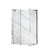 Balneo Cabine de douche 80x100 cm coulissante en 6mm verre trempé anticalcaire, profils chromés* Cabine De Douche