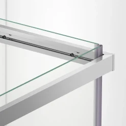 Balneo Cabine de douche 80x100 cm coulissante en 6mm verre trempé anticalcaire, profils chromés* Cabine De Douche