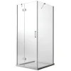 Idralite Cabine de douche 70x60 CM H190 Transparent avec Easyclean mod. Flip Porte + Fixe