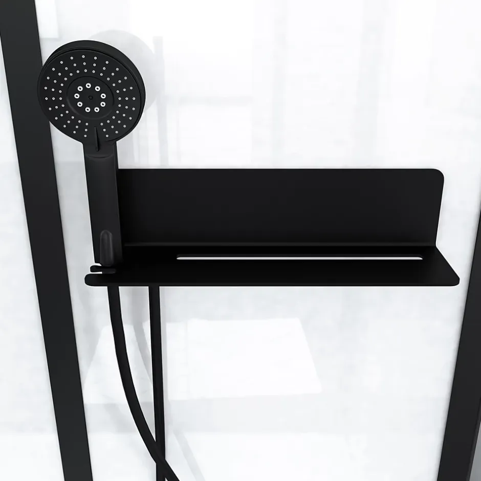 Aurlane Cabine de douche 115x90x210 cm avec receveur + bonde 90mm + Grille linéaire - FACTORY 2* Cabine De Douche
