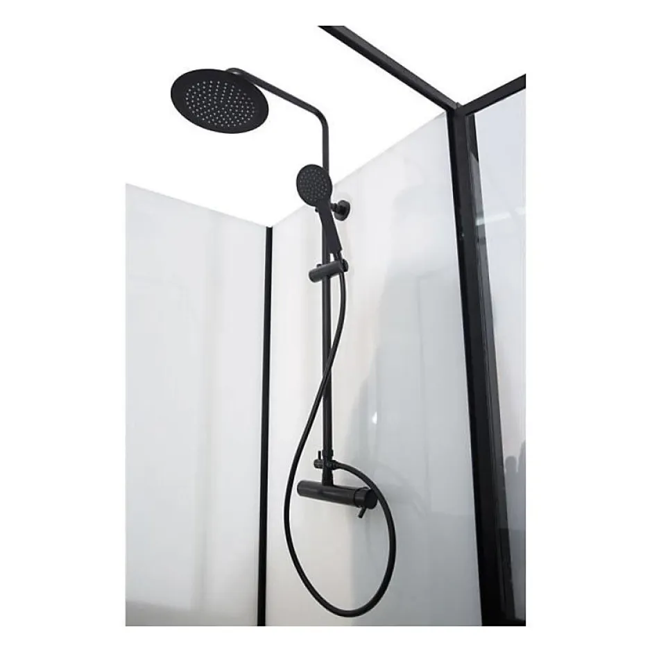 Gelco CABINE DE DOUCHE 90X120X220 STYLE INDUSTRIEL NOIR