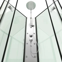 Aurlane Cabine de douche 85x85x225cm 1/4 de cercle - ZEENY